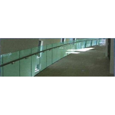 Soporte de barandilla Glass U sobre suelo - Barmet