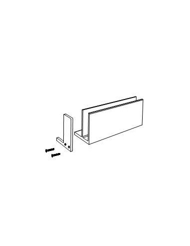 Plano Tapa de soporte de soporte de barandilla Glass U