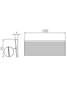 Cuña de Material Sintético para Barandillas al Aire | Estabilidad y Durabilidad | Glass U 2