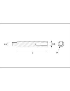 Soporte pasamanos lateral ST-380 - Barmet 2