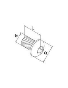 Tornillo inoxidable de cabeza abombada QS-10 - Barmet 2