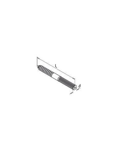 Medidas Pasador Tornillo de inoxidable QS-1