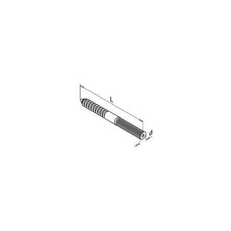Medidas Pasador Tornillo de inoxidable QS-1
