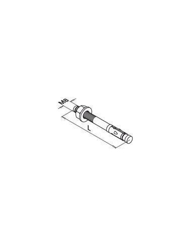 Medidas Tuerca de anclaje M8 para placa con grosor 10mm