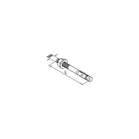 Medidas Tuerca de anclaje M8 para placa con grosor 10mm
