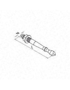 Anclaje QS-32 M12x75/10, para placa 10mm espesor AISI 316 - Barmet 2