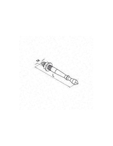 Medidas Anclaje QS-32 M12x75/10, para placa 10mm espesor AISI 316