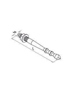 Anclaje AISI 316 inox. QS-62 M8x60/10 A4 - Barmet 2