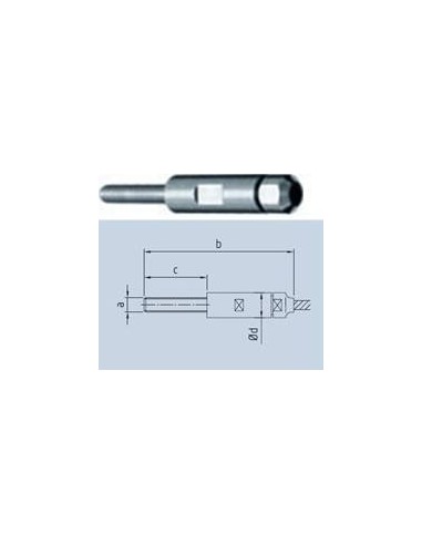 Medidas Tensor terminal Rapid para cable de inoxidable Sistema Expert