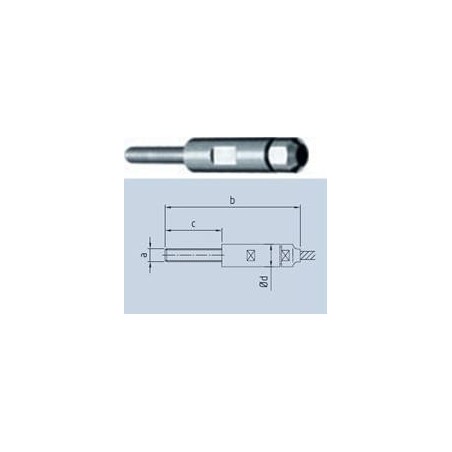 Medidas Tensor terminal Rapid para cable de inoxidable Sistema Expert