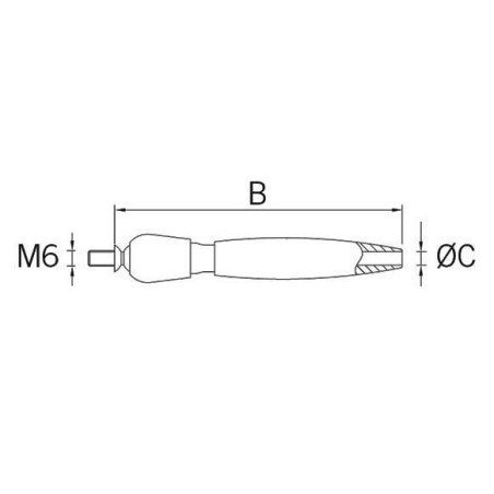 Medidas Tensor de cable SC-800 D4-5mm AISI 316