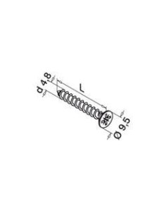 Tornillo cabeza avellanada y hueco cruciforme QS-6 - Barmet 2