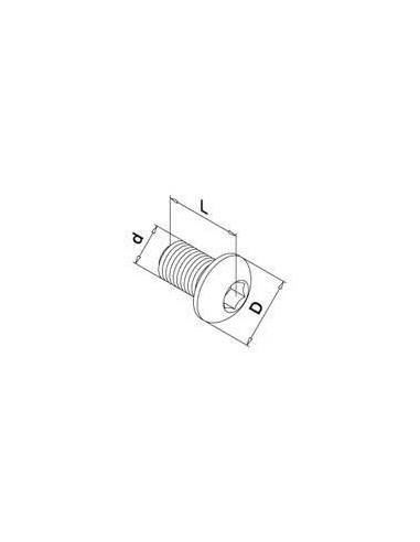 Medidas Tornillo de cabeza abombada hexagonal QS-11 A4-70