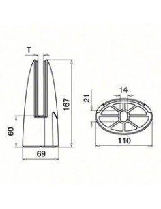 Pinzas para suelo 6000 AISI316 satinado 2