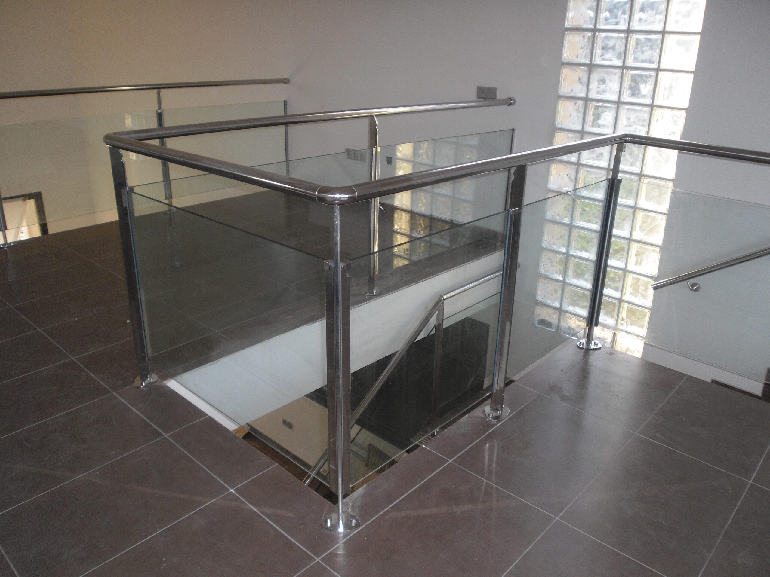 Barandilla de cristal interior